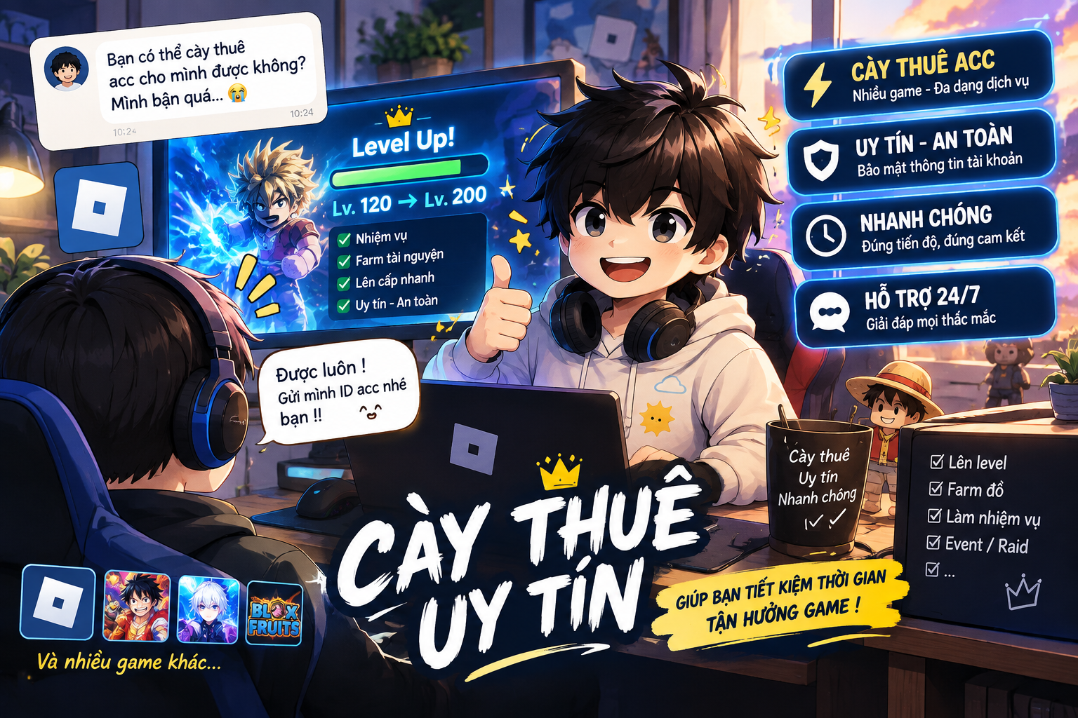 Treo Game Theo Yêu Cầu ( Tất cả game )