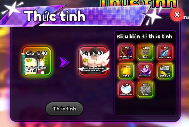 Cày nhiên liệu Evol Unit Mythic Bất kì (Ghi chú Unit cần Evol)