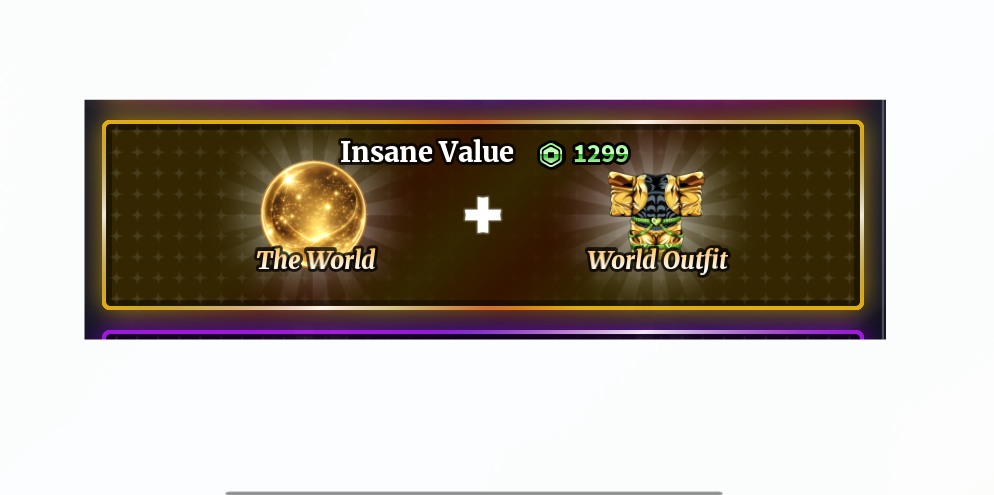 The World + World Outfit