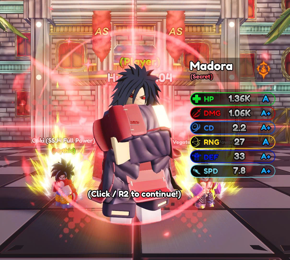 Cày Secret Madara + Đồ evo Gunba