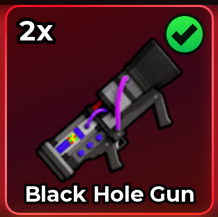 Cày 1 Cây Black Hole Gun