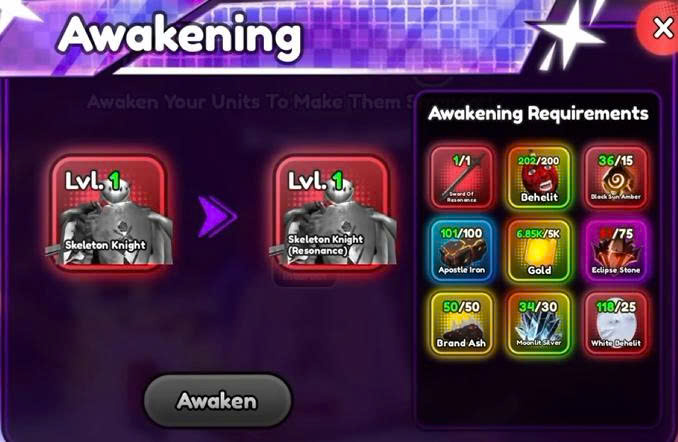 Cày Skull Knight + evo ( Yêu cầu lv 15 )