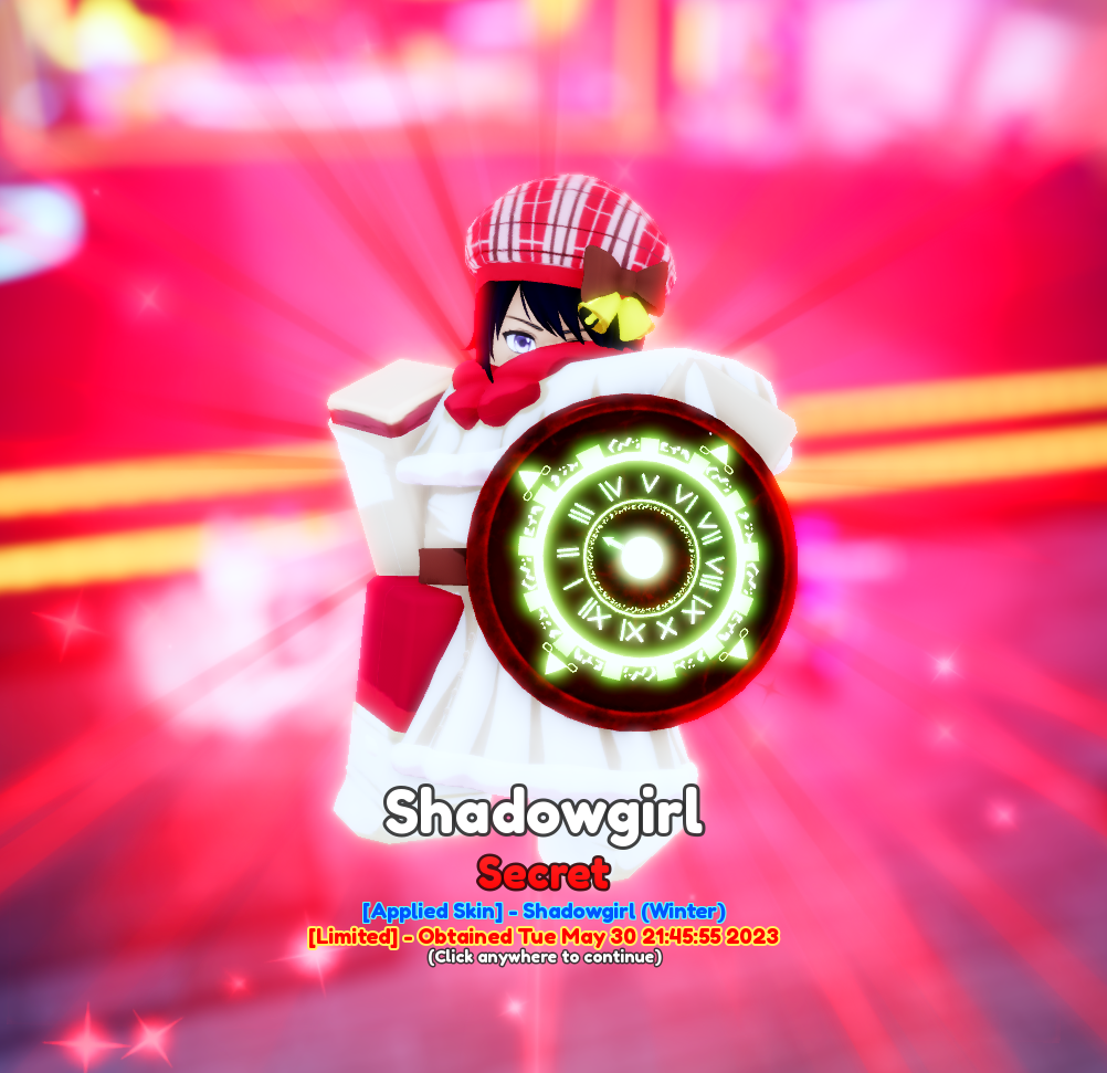 Shadowgirl ( Random Chỉ Số ) ( Trên Lv40 Và 6k Gems Hoặc Skin Rác Để Trade )