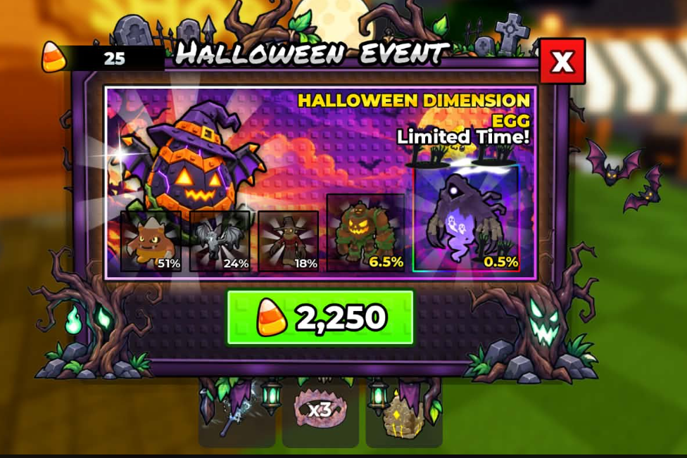 Cày 50 Trứng Event Halloween