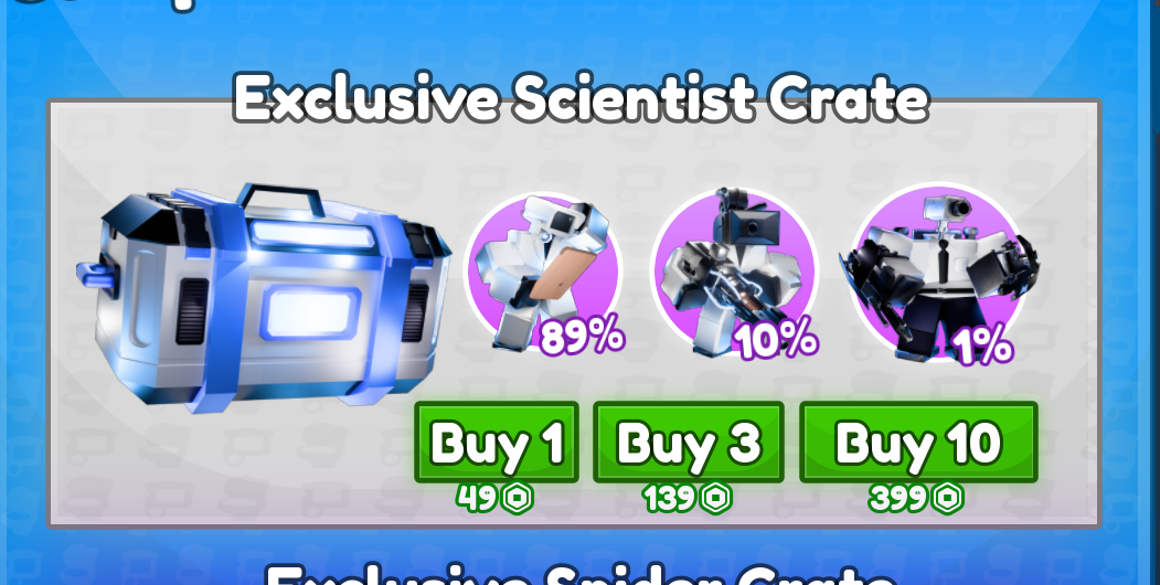 x1 Exclusive Scientist Crate