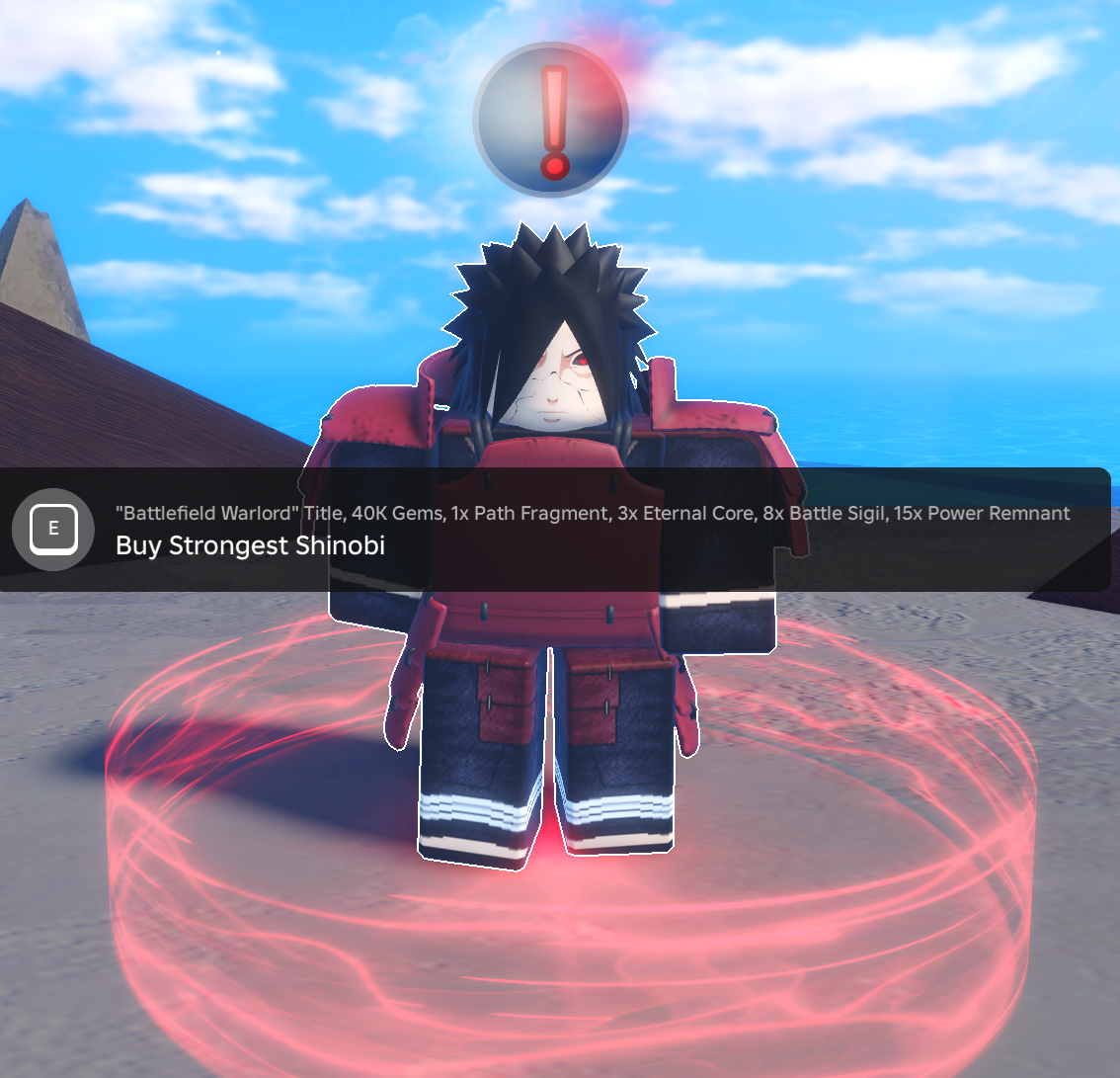 Cày melee Strongest Shinobi + Skill F ( Sailor Piece )