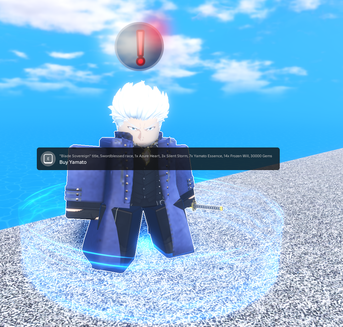 Cày sword Yamato + Skill F ( Sailor Piece )