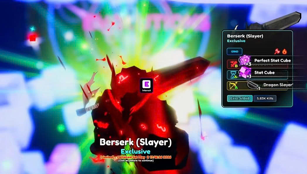 Cày Evo Exclusive BerserK ( Guts ) ( Yêu cầu có sẵn unit )