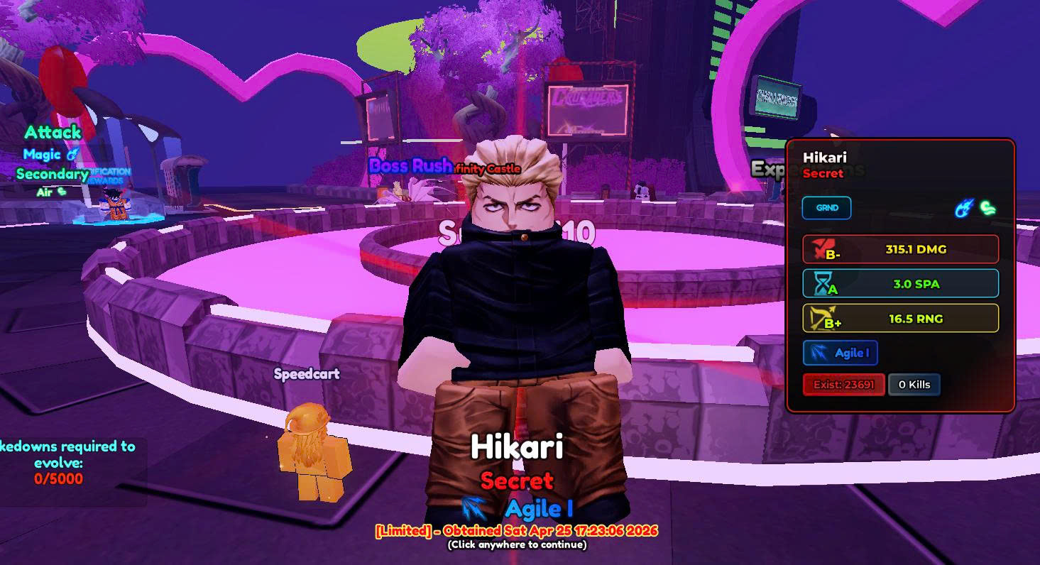 Cày Secret Hikari ( được thêm gems + Token )