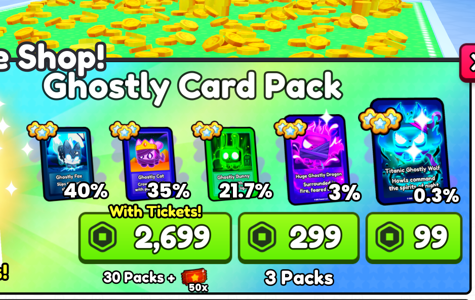 3 Ghostly Card Pack